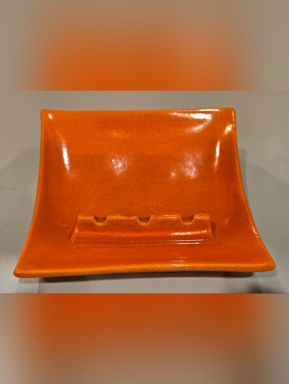 Vintage Mid Century Red Wing Pottery Ash Tray #861 - Home Accents